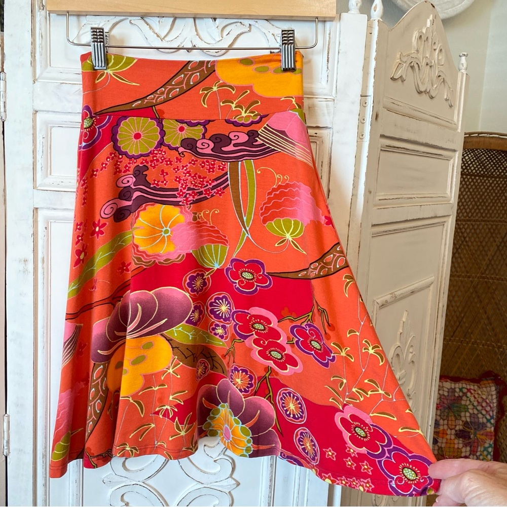 Vibrant Floral Mini Skirt